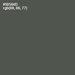 #50564D - Fuscous Gray Color Image