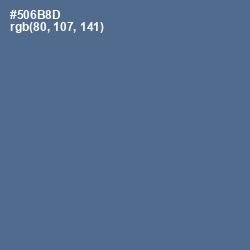 #506B8D - Kashmir Blue Color Image