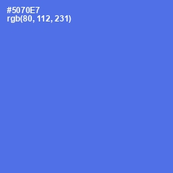 #5070E7 - Royal Blue Color Image