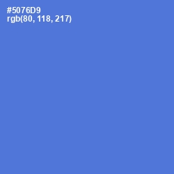 #5076D9 - Indigo Color Image