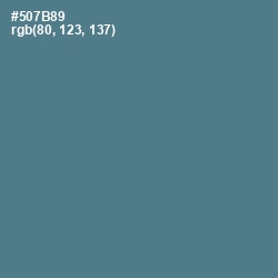 #507B89 - Bismark Color Image