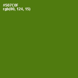 #507C0F - Green Leaf Color Image
