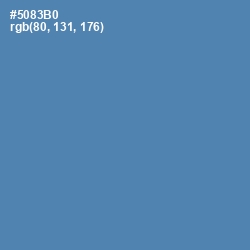 #5083B0 - Steel Blue Color Image
