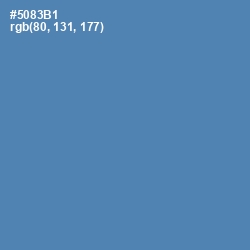 #5083B1 - Steel Blue Color Image