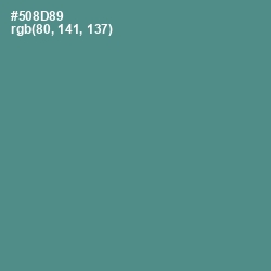 #508D89 - Smalt Blue Color Image