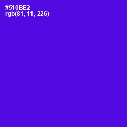 #510BE2 - Purple Heart Color Image