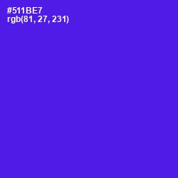 #511BE7 - Purple Heart Color Image