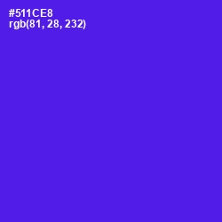 #511CE8 - Purple Heart Color Image