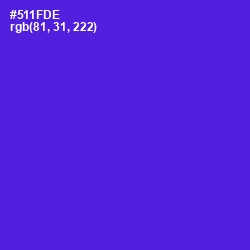 #511FDE - Purple Heart Color Image