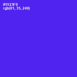 #5123F0 - Purple Heart Color Image