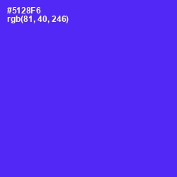 #5128F6 - Purple Heart Color Image