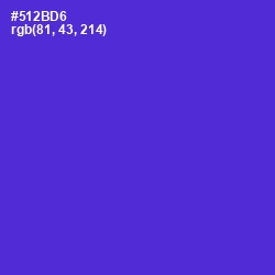 #512BD6 - Purple Heart Color Image