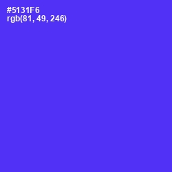 #5131F6 - Purple Heart Color Image