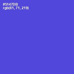 #5147DB - Royal Blue Color Image