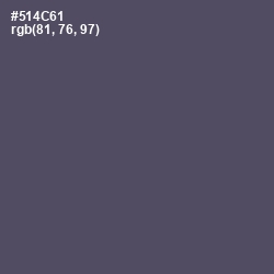 #514C61 - Mulled Wine Color Image