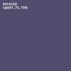 #514C6D - Mulled Wine Color Image