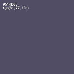 #514D65 - Mulled Wine Color Image