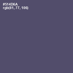 #514D6A - Mulled Wine Color Image