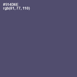 #514D6E - Mulled Wine Color Image