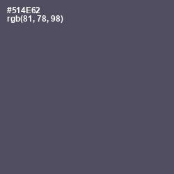 #514E62 - Mulled Wine Color Image