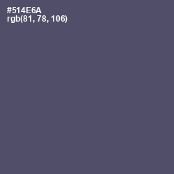 #514E6A - Mulled Wine Color Image