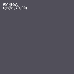#514F5A - Mortar Color Image