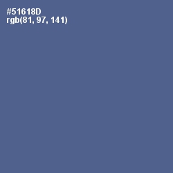 #51618D - Kashmir Blue Color Image
