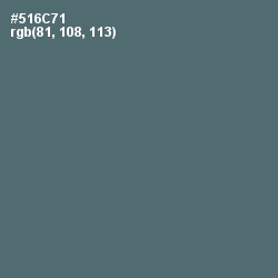 #516C71 - Shuttle Gray Color Image