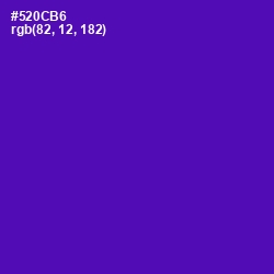 #520CB6 - Purple Color Image