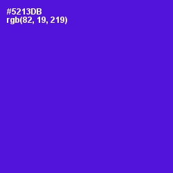 #5213DB - Purple Heart Color Image