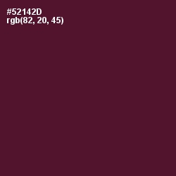 #52142D - Wine Berry Color Image