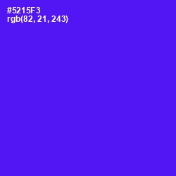 #5215F3 - Purple Heart Color Image