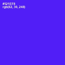 #521EF8 - Purple Heart Color Image