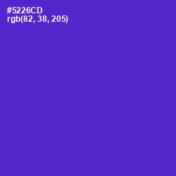 #5226CD - Purple Heart Color Image