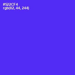 #522CF4 - Purple Heart Color Image