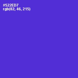 #522ED7 - Purple Heart Color Image