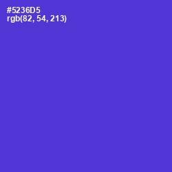 #5236D5 - Purple Heart Color Image