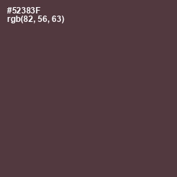 #52383F - Congo Brown Color Image