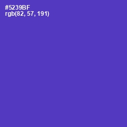#5239BF - Royal Purple Color Image