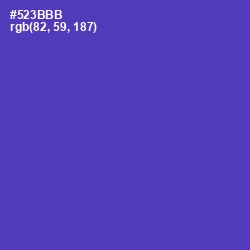 #523BBB - Royal Purple Color Image