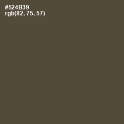 #524B39 - Judge Gray Color Image