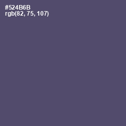#524B6B - Mulled Wine Color Image