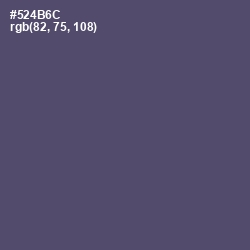 #524B6C - Mulled Wine Color Image