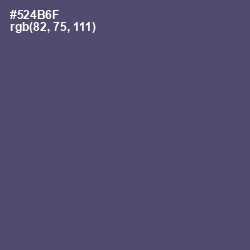 #524B6F - Mulled Wine Color Image