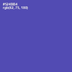 #524BB4 - Blue Violet Color Image