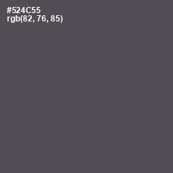 #524C55 - Mortar Color Image