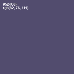 #524C6F - Mulled Wine Color Image