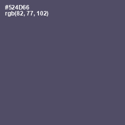 #524D66 - Mulled Wine Color Image