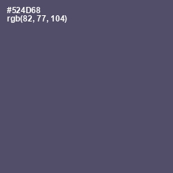 #524D68 - Mulled Wine Color Image