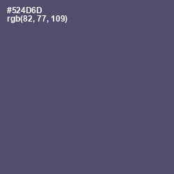 #524D6D - Mulled Wine Color Image